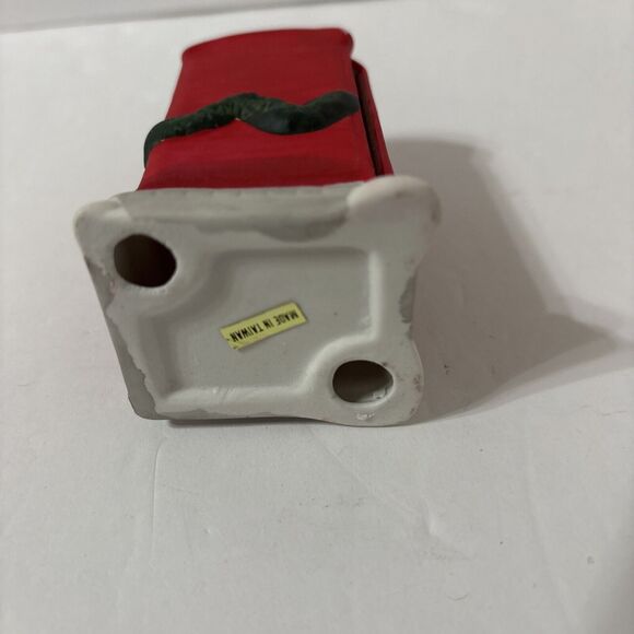 Vintage Christmas Village UK Phone Booth Porcelain Bisque Rex Lee 1990 Dickens - Picture 6 of 6